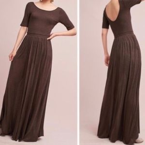 Bourdeaux Brown Maxi Dress Large